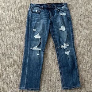 Joes Jeans Slim Crop distressed Blue Jeans